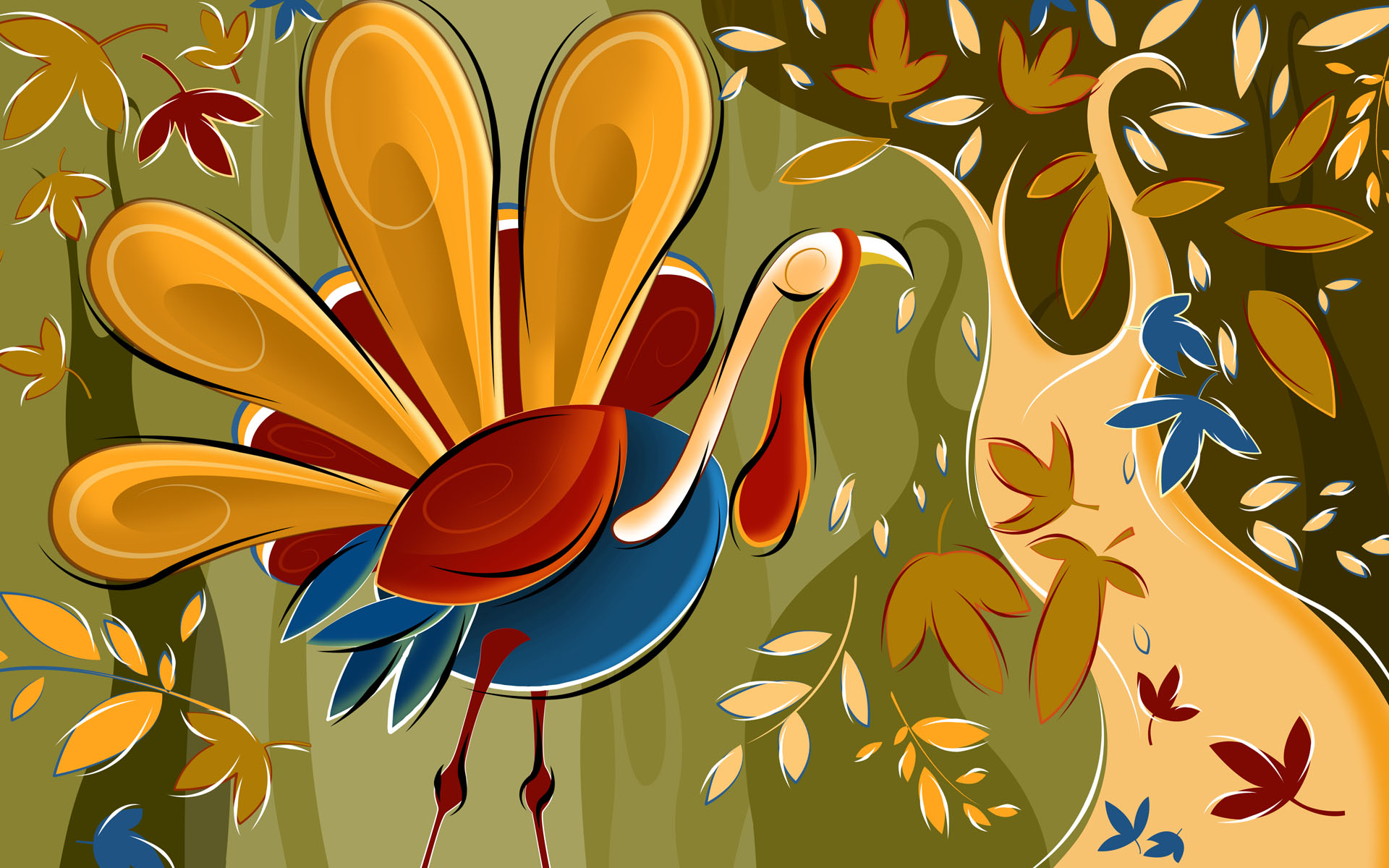 Thanksgiving Cartoon Wallpaper