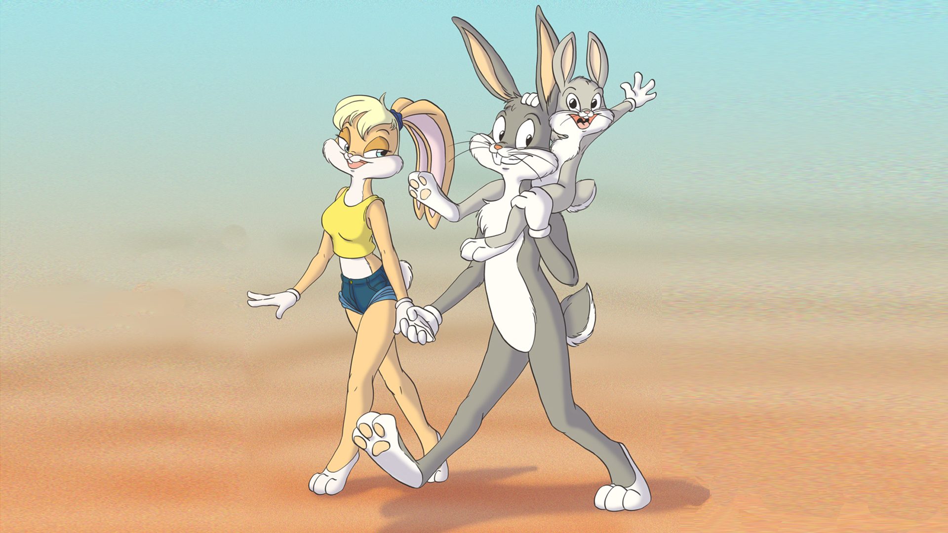 Bugs And Lola Bunny With Baby Looney Tunes Wallpaper HD