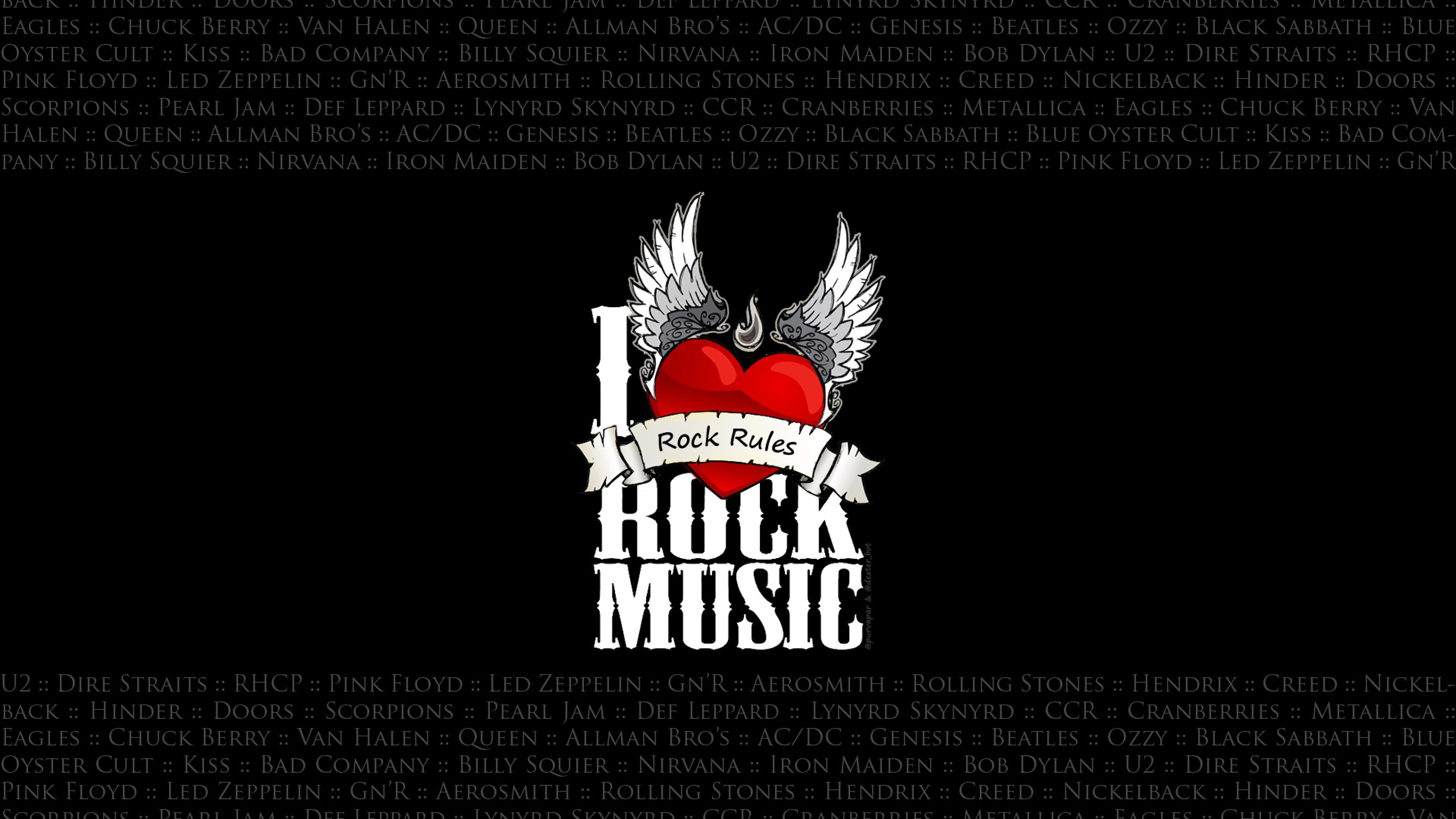 I Love Rock Music Full HD Wallpaper For Desktop And Mobiles 4k