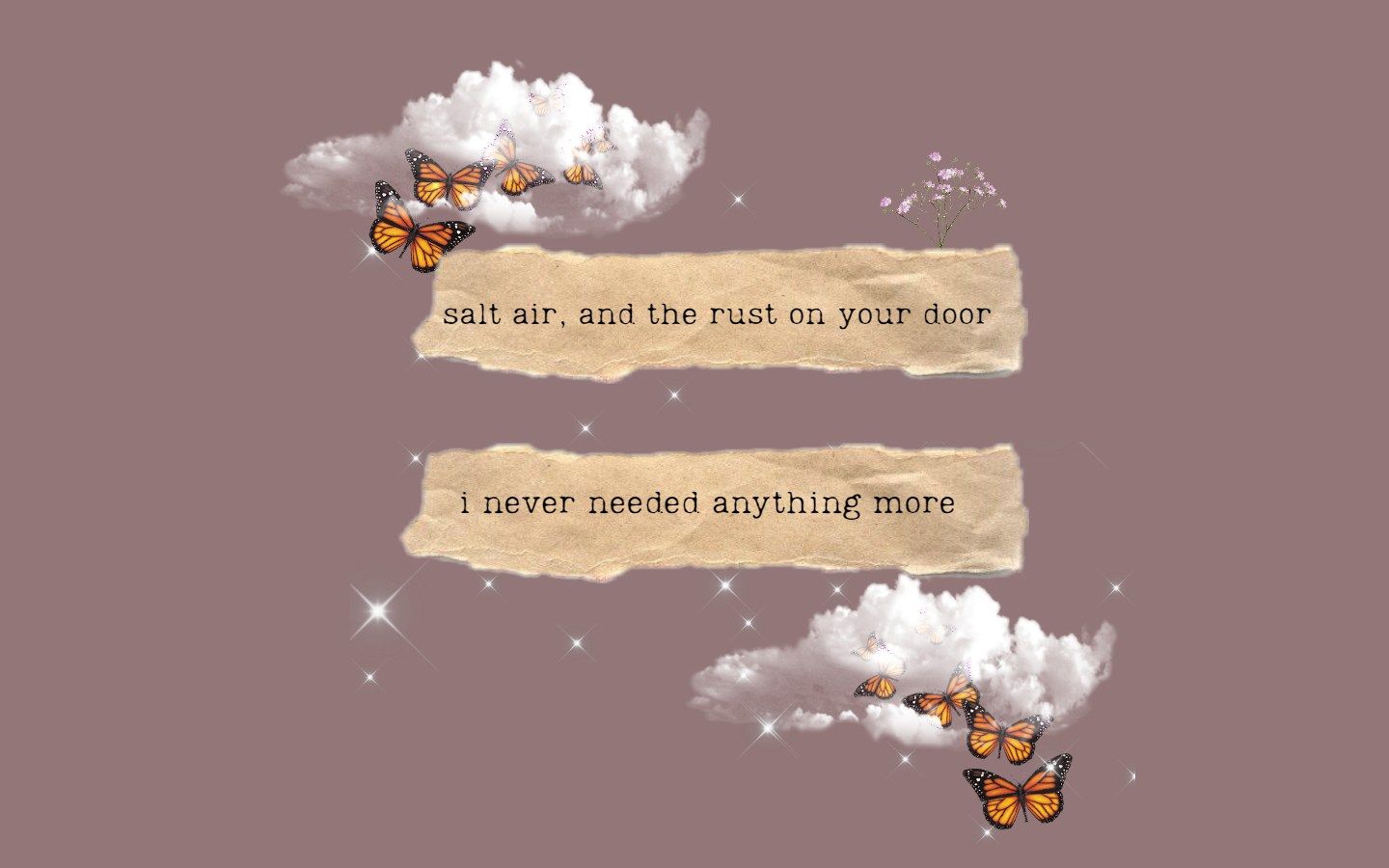 Taylor Swift August Lyrics Laptop Wallpaper