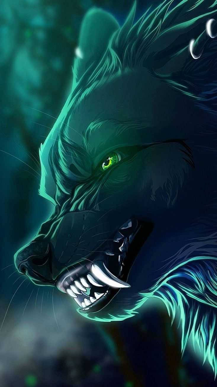 Blue Wolf Wallpaper