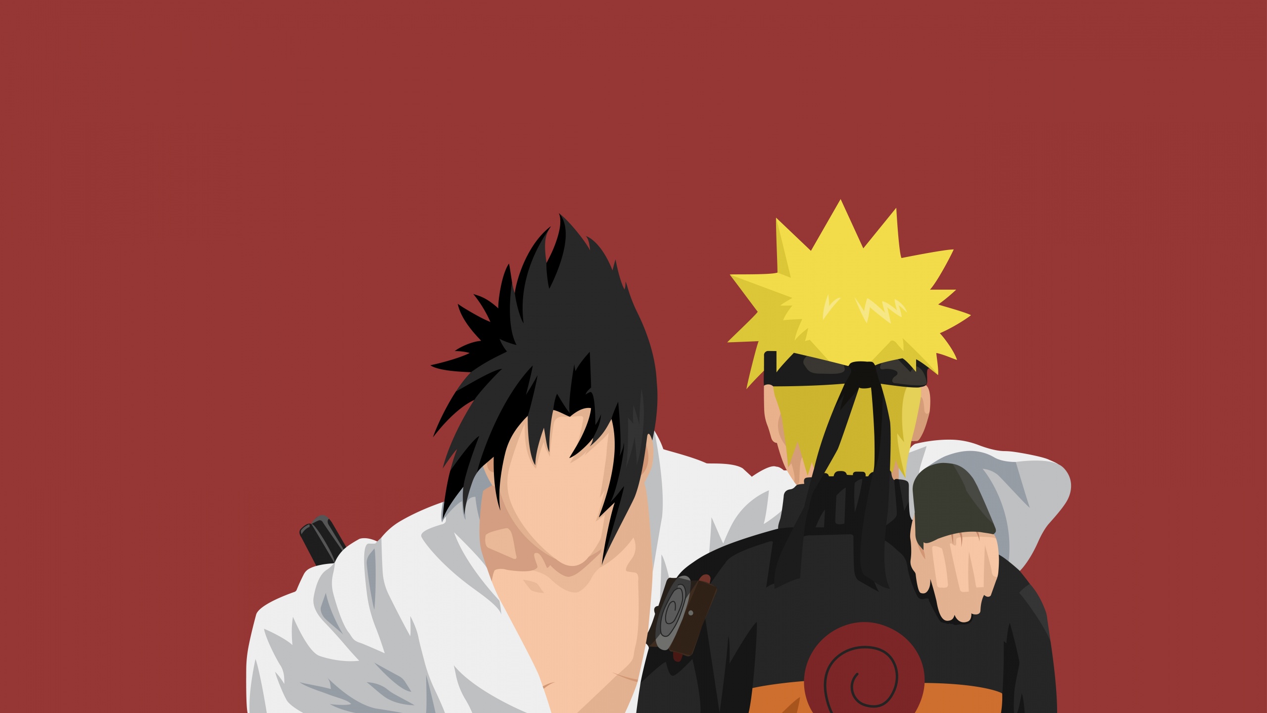 Sasuke Uchiha Wallpaper 4k Naruto Uzumaki Minimal Art