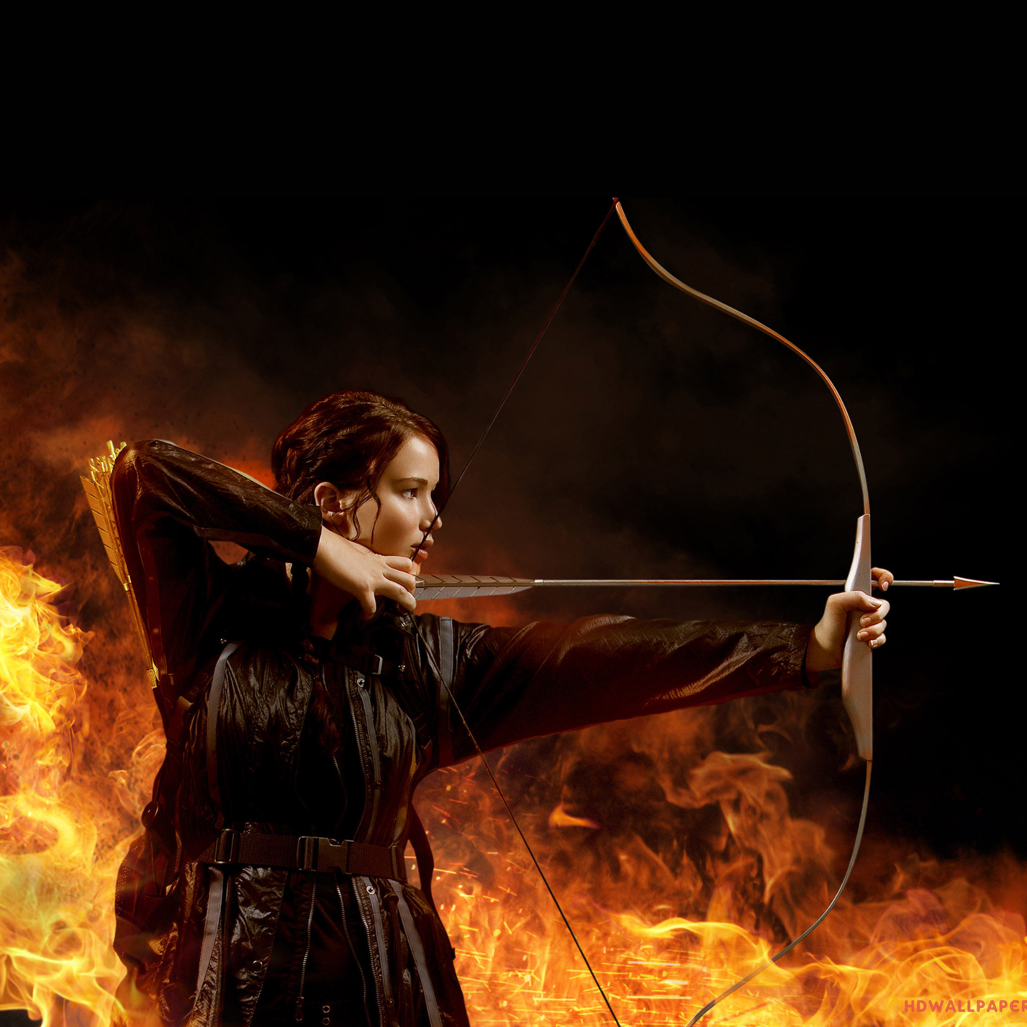 Ios7 Jennifer Hunger Games Parallax HD iPhone iPad Wallpaper