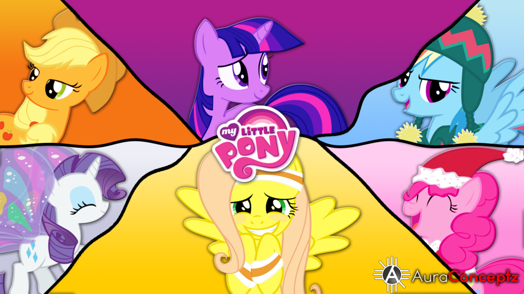 My Little Pony Desktop Background Version By Auraoffriendship On