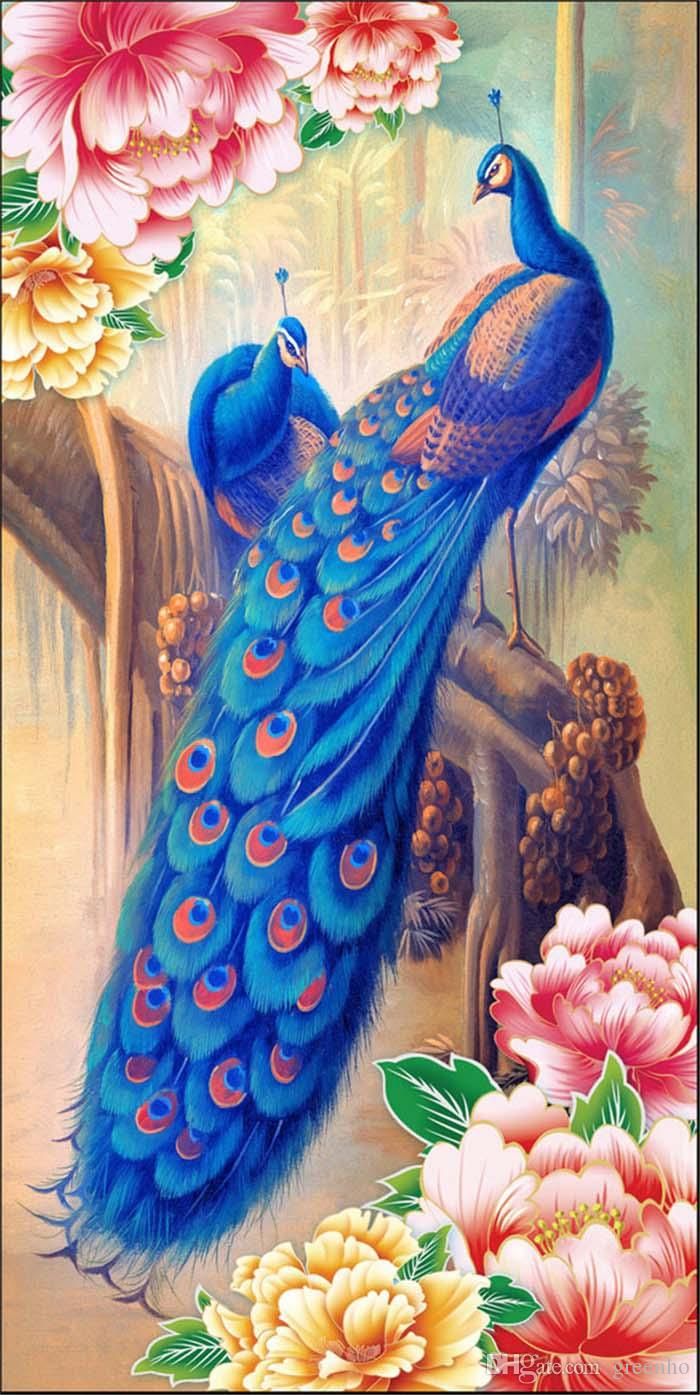 Peacock Painting Art Wallpaper