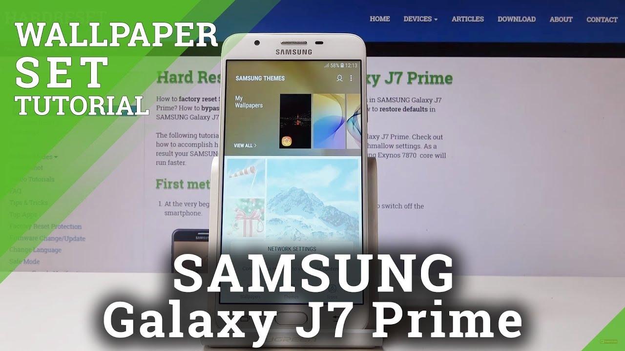 How To Set Up Home Lock Screen Wallpaper In Samsung Galaxy J7
