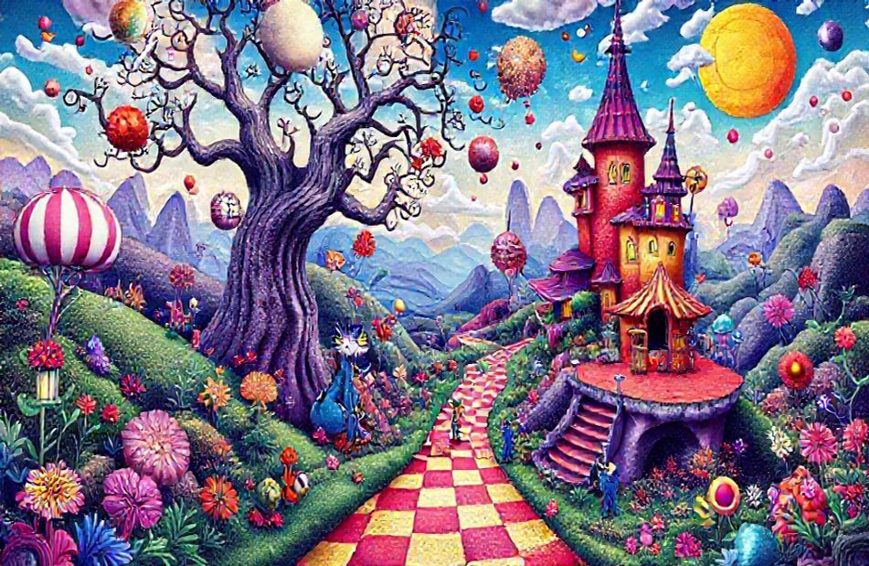Trippy Alice In Wonderland Wallpaper