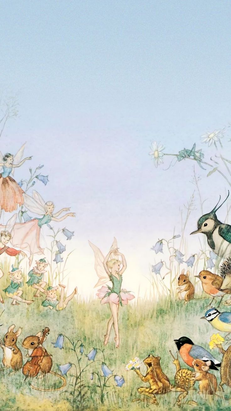 The Faerie Folk Fairytale Art Fairy Wallpaper