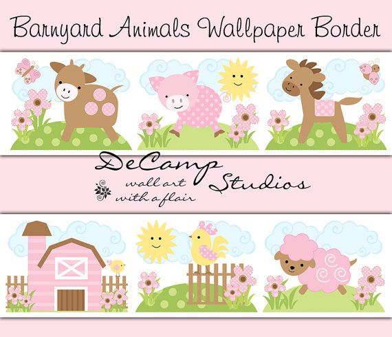 Animal Baby Girl Wallpaper Borders Children