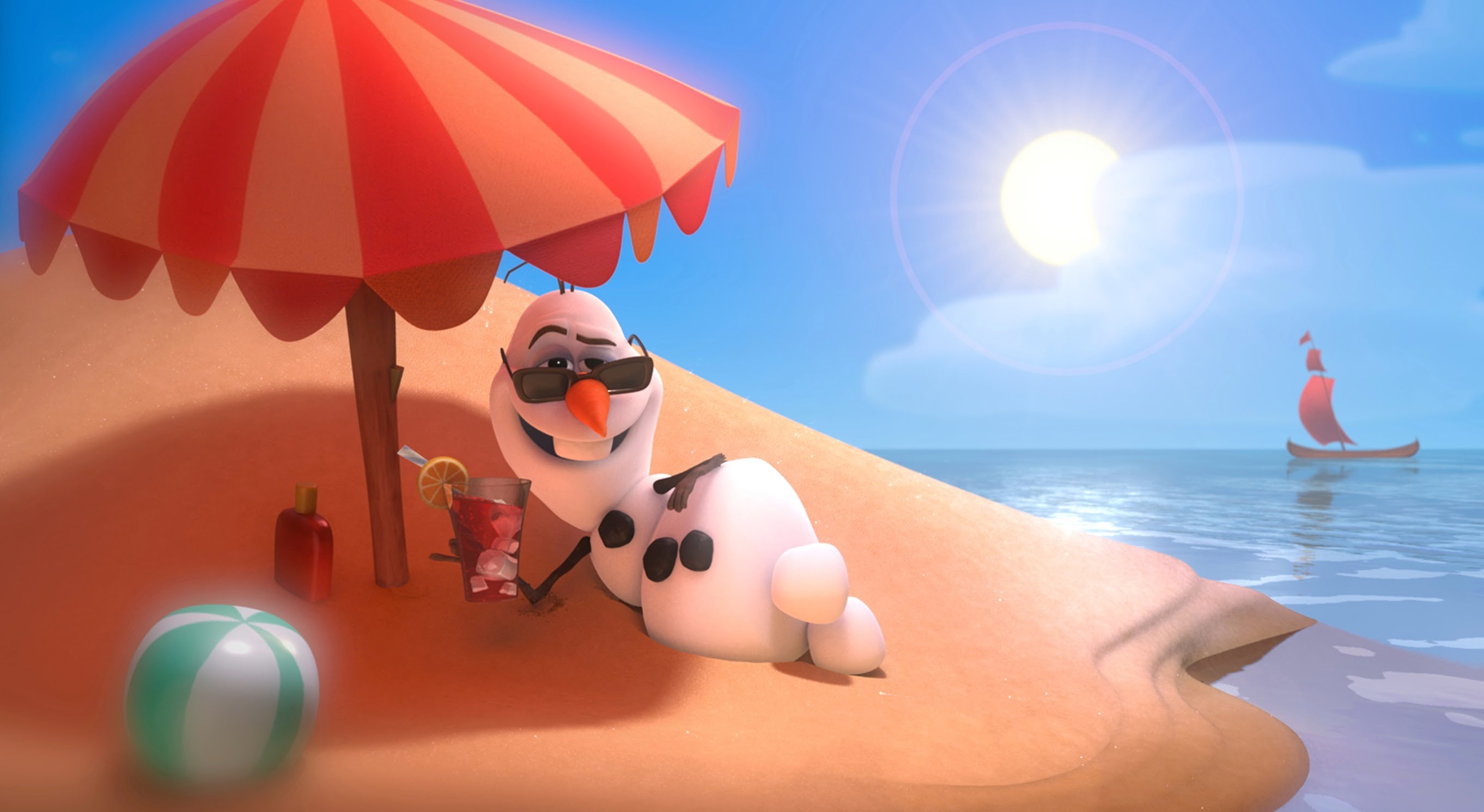 Olaf The Snowman From Disney S Frozen Sings In Summer