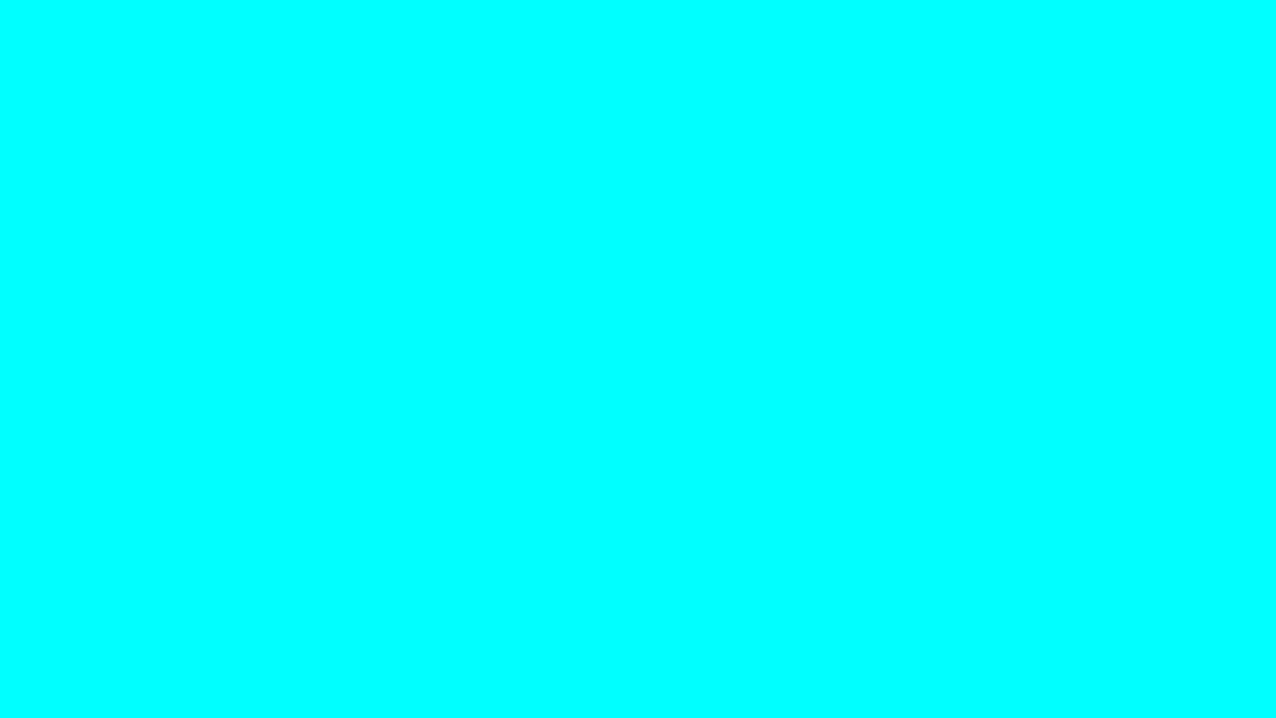Free 2560x1440 resolution Cyan solid color background view and