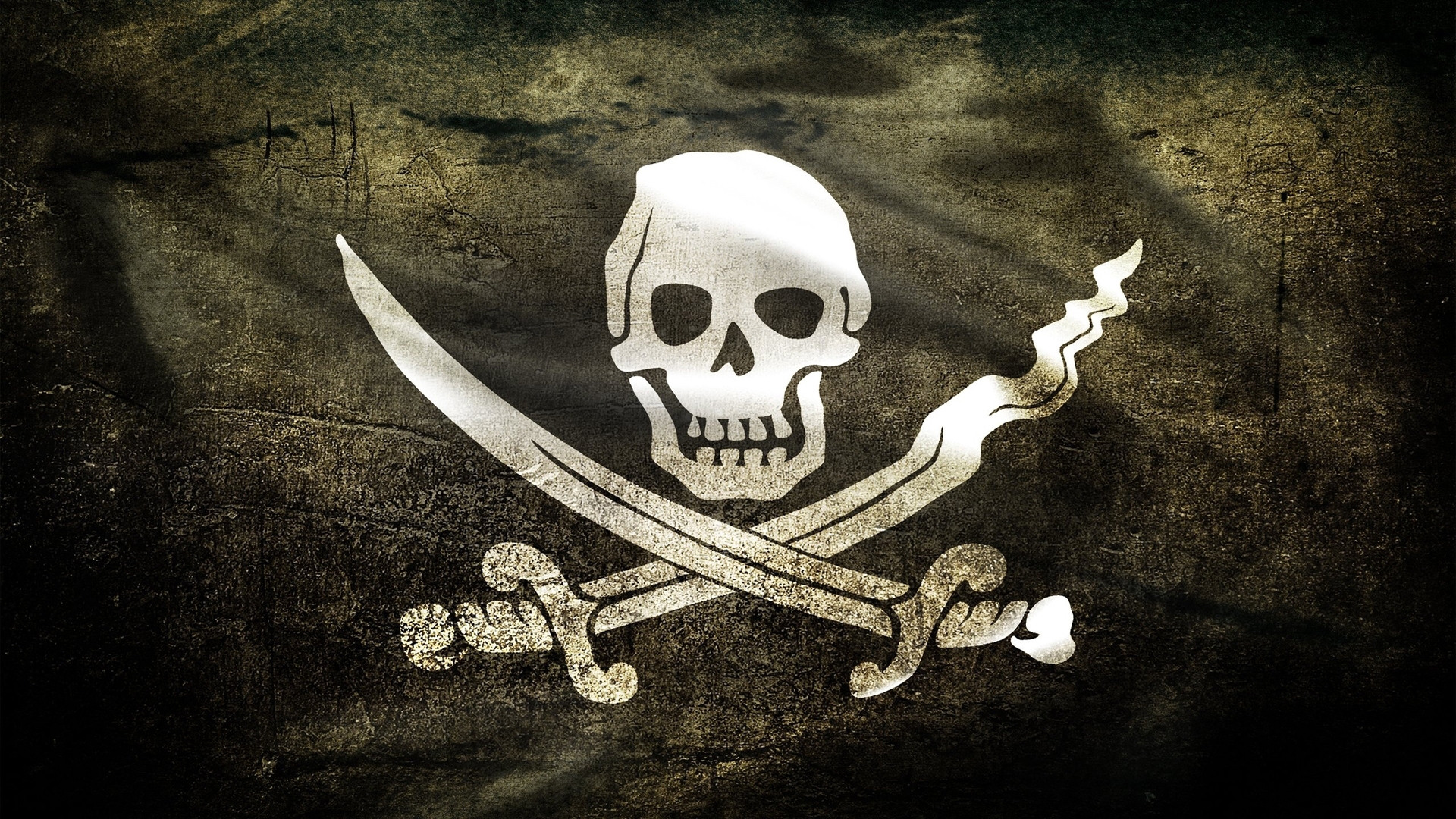 wallpaper skull bones pirate cross desktop 1920x1080