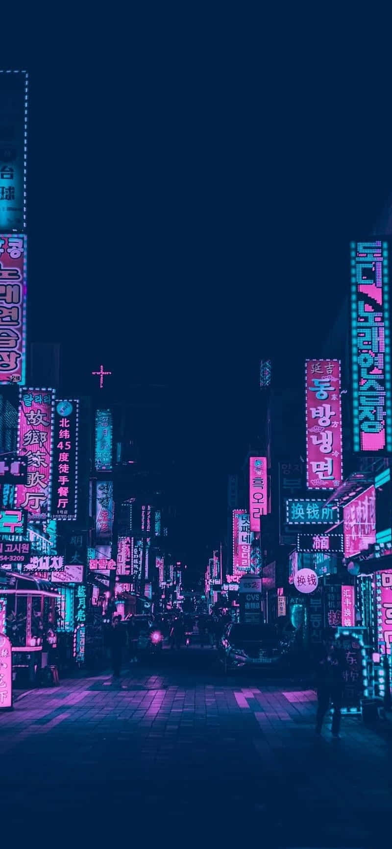 Blue And Pink Aesthetic Neon Wallpaper