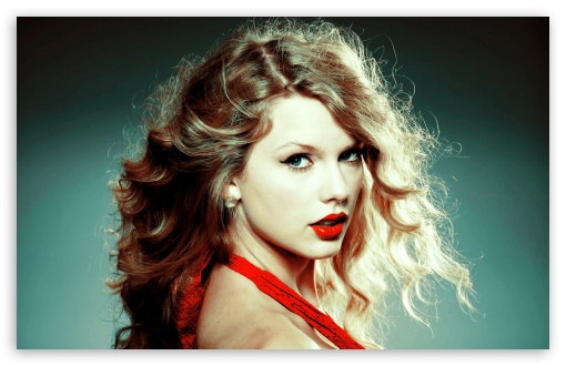 Taylor Swift In Red Dress HD Wallpaper For Standard Fullscreen
