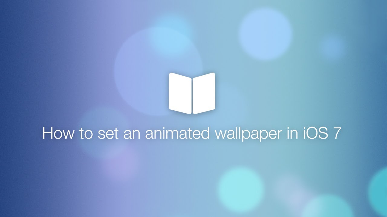 How To Set An Animated Wallpaper In Ios