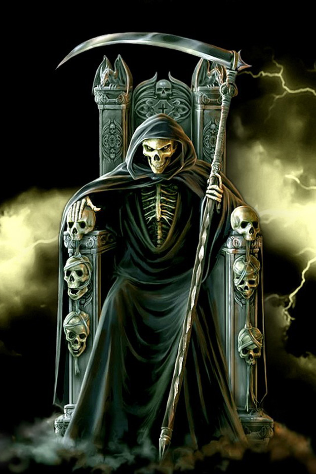 Grim Reaper iPhone Wallpaper  Grim reaper drawing Grim reaper Grim reaper  art