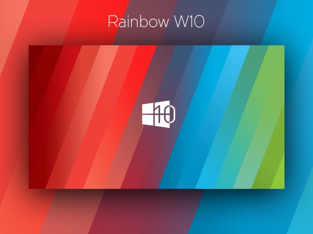 Desktop Wallpaper Rainbow Windows By Simonk0