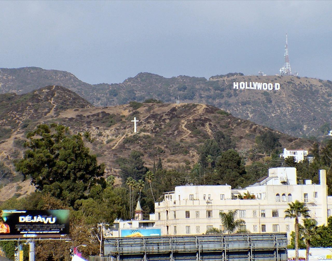 Hollywood Hills Sign Background Photo Wallpaper Image