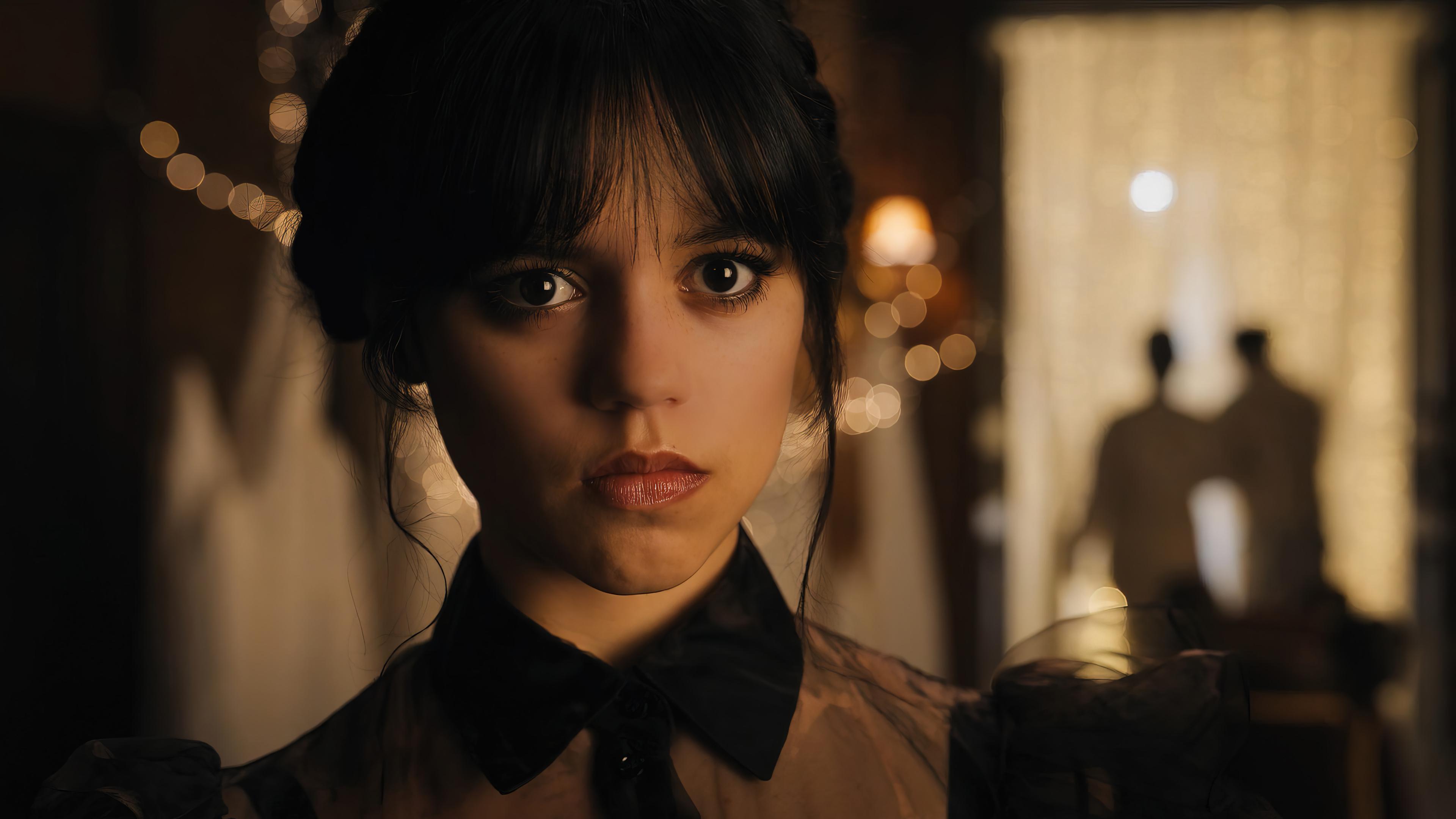 Wednesday Addams Jenna Ortega Flix Wallpaper 4k HD Pc 6490h