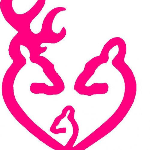 Pink Browning Deer Wallpaper Inch Hot Heart