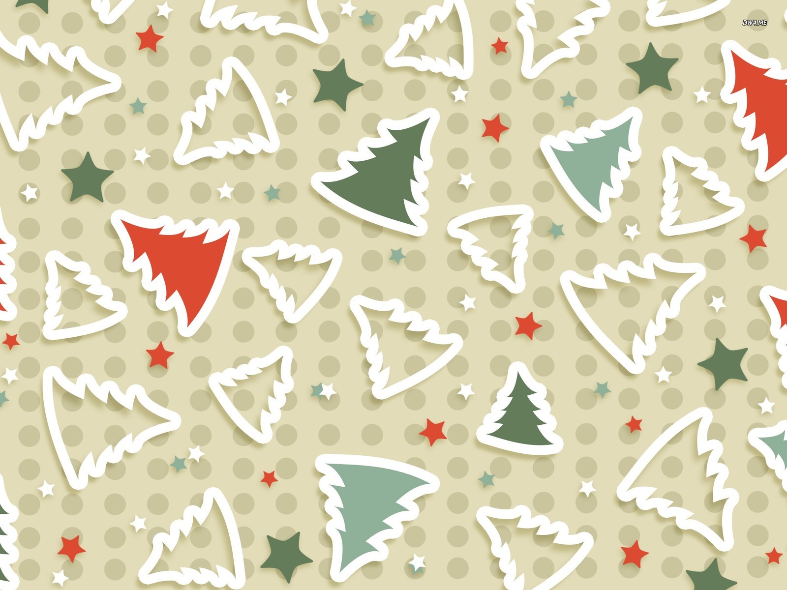 Christmas tree pattern wallpaper Holiday wallpapers