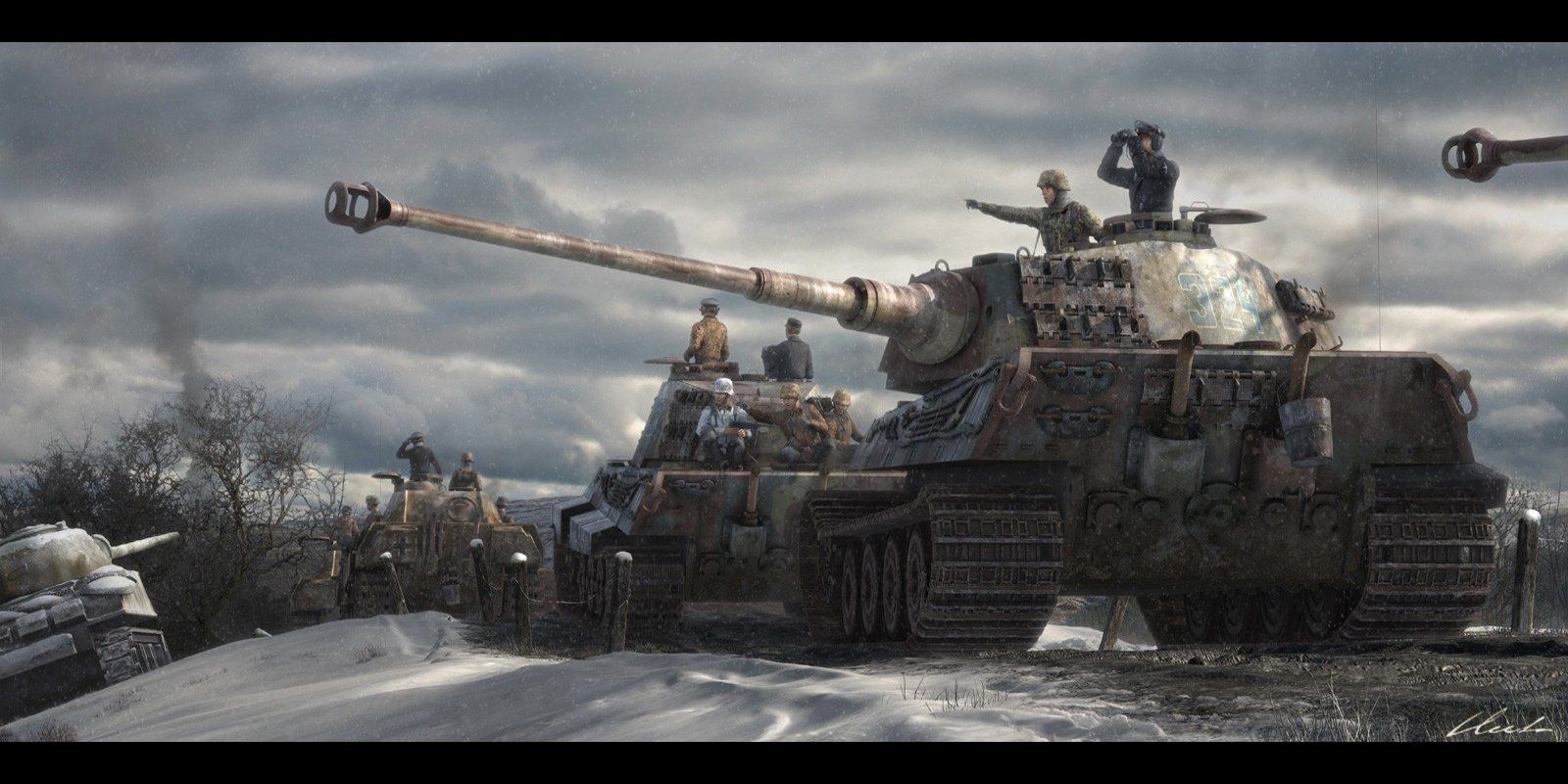 German Ww2 Tank Wallpaper Top Background
