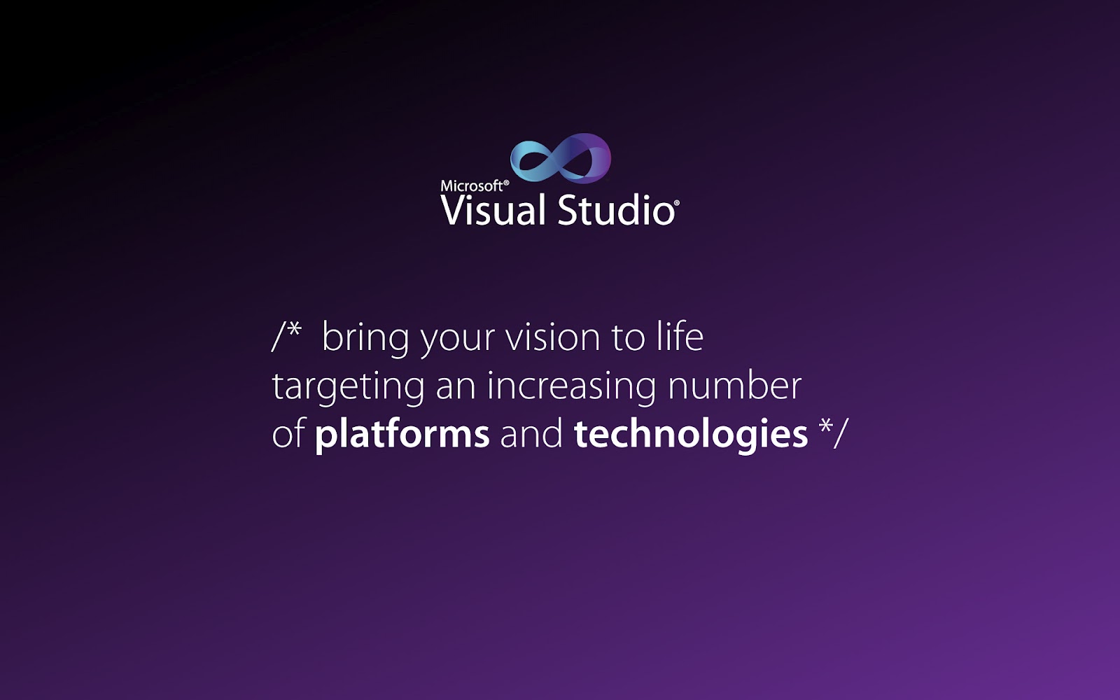HD Microsoft Visual Studio Wallpaper