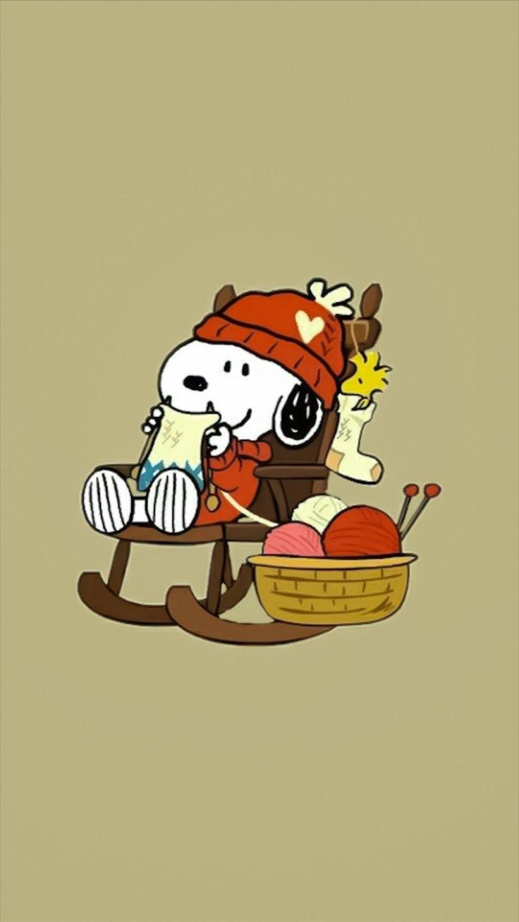 Snoopy Fall Wallpaper Cute Christmas
