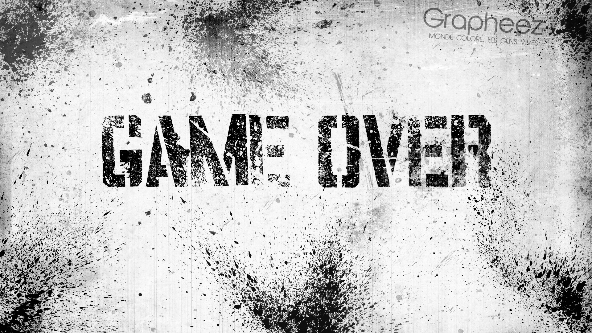 Game Over Grunge Wallpaper By Grapheez Fan Art Games