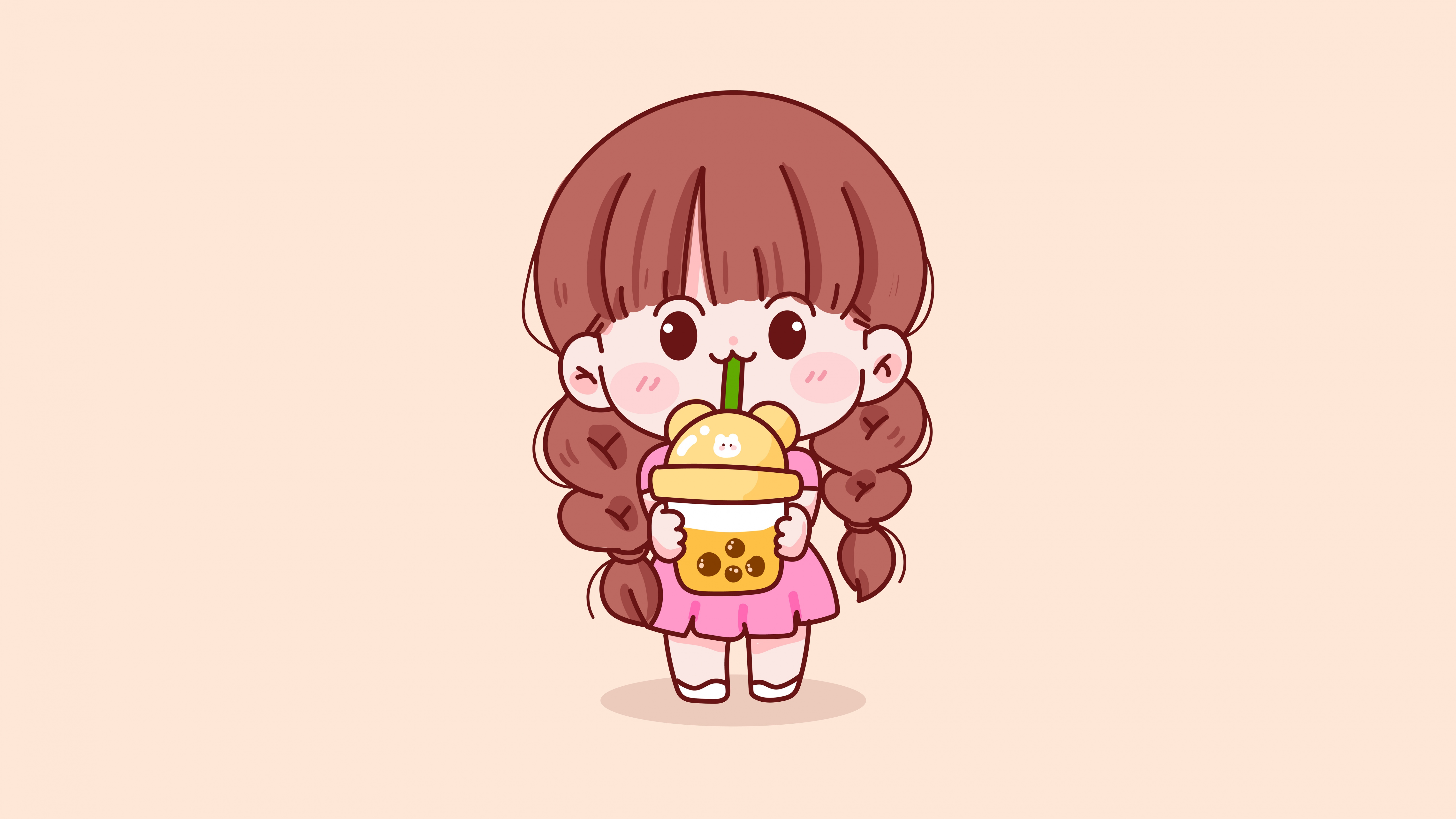 Cute Kid Wallpaper 4k Girl Kawaii Cartoon