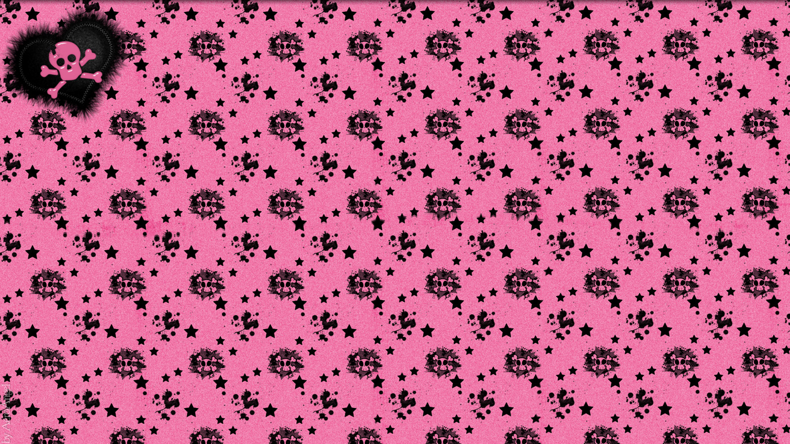 Pink Skulls Background Themes