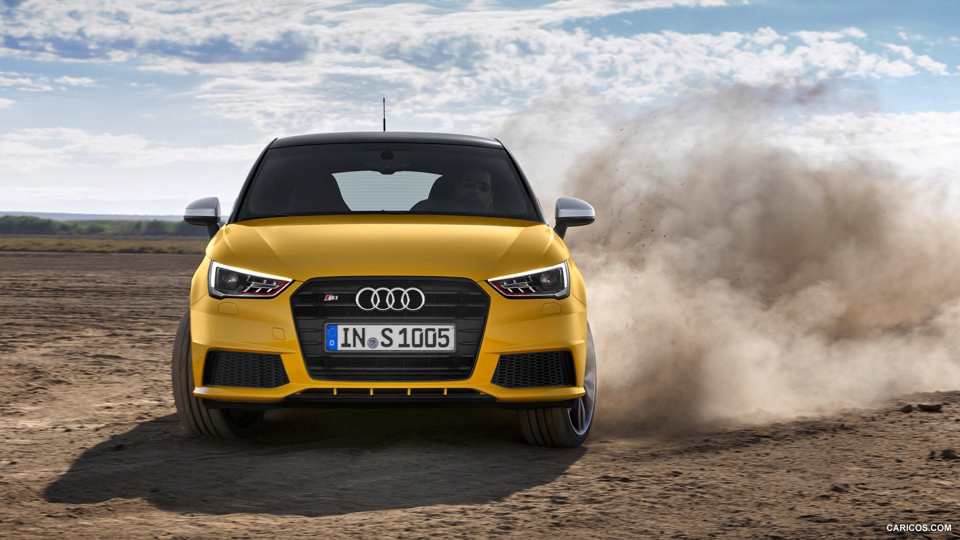 Audi S1 Sportback Vegas Yellow Front HD Wallpaper