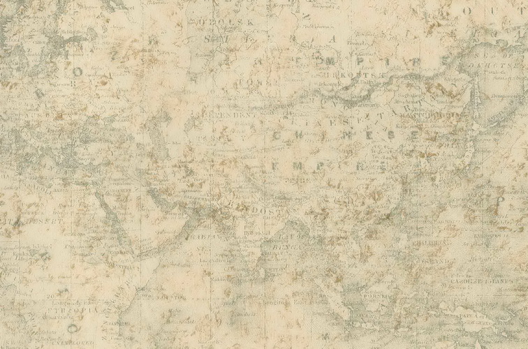 Cream Old World Map Collage Wallpaper Lodge Outdoors