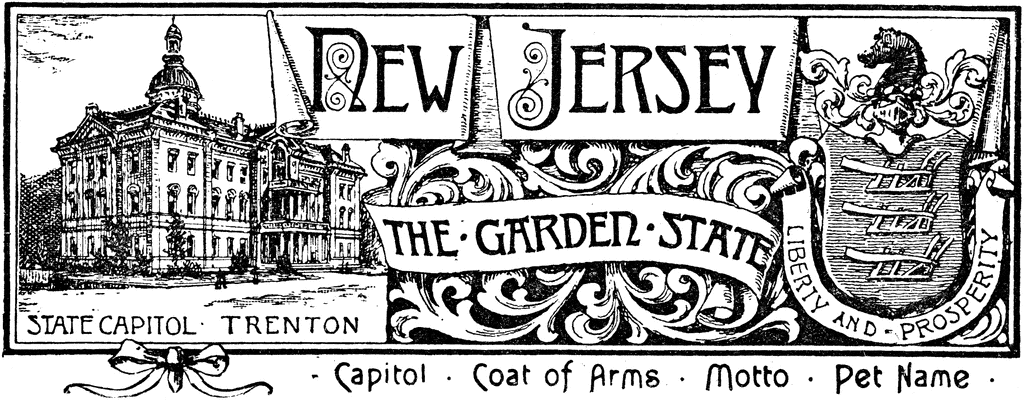 New Jersey Map History Population Facts Capitol Flag