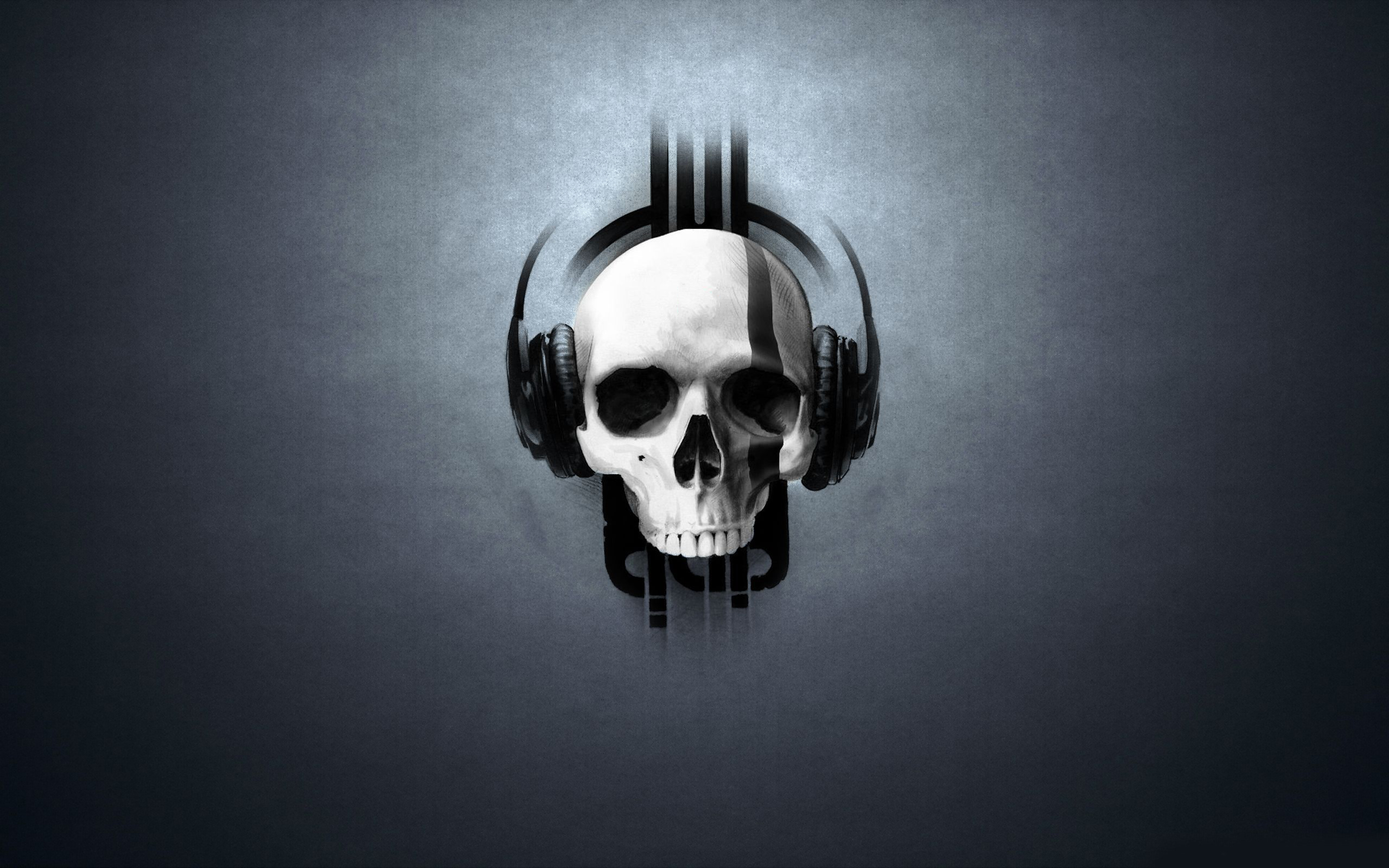 Music And Skull Wallpaper For iPhone