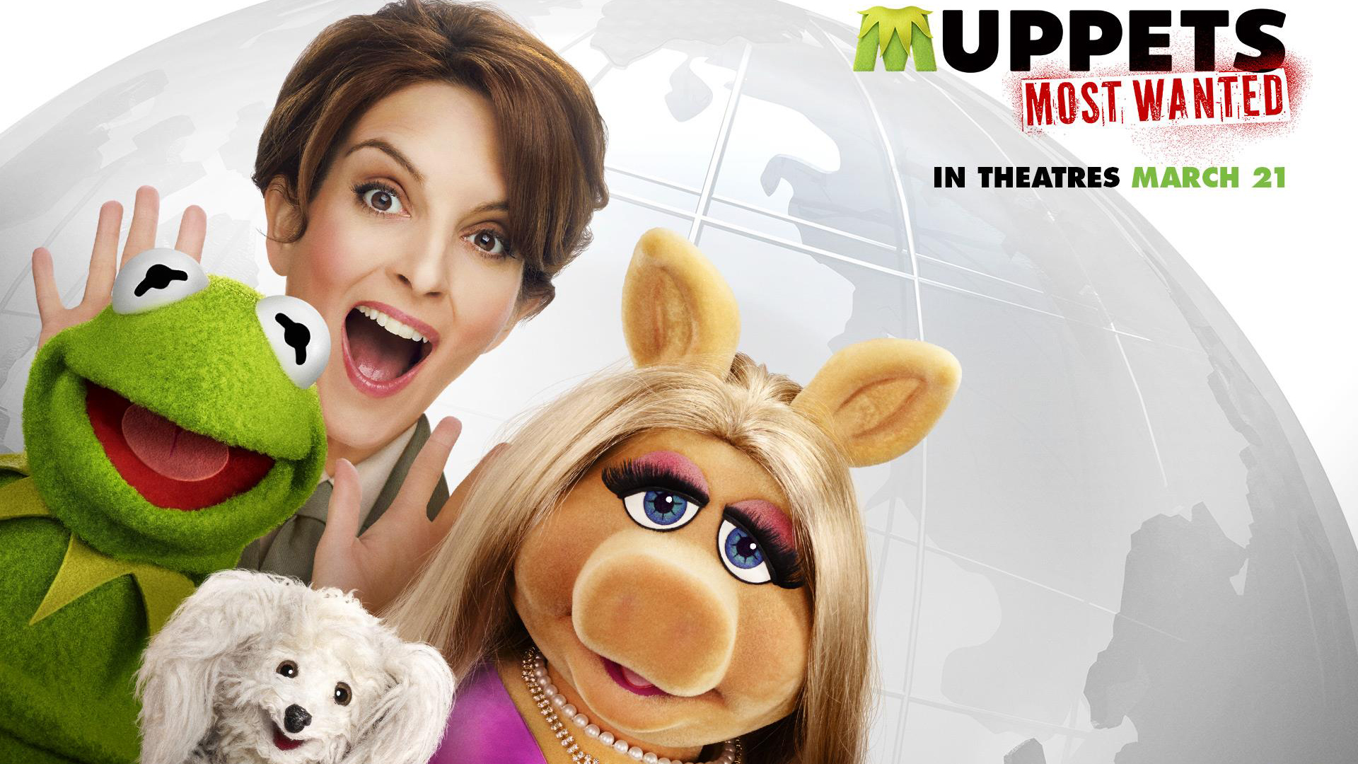 Miss Piggy Tina Fey Nadya Muppets Most Wanted Movie HD Wallpaper