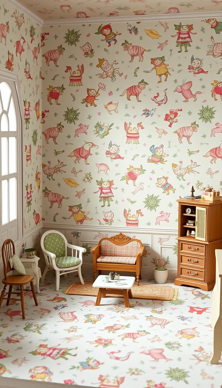 Brodnax Dollhouse Wallpaper