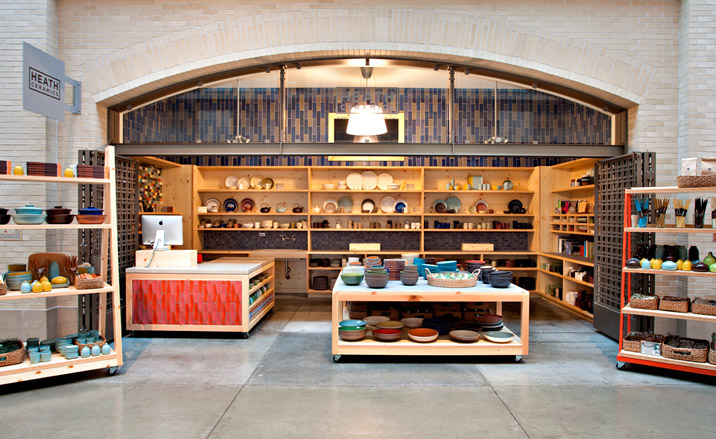Interior of the new San Francisco Heath Ceramics store Photograph by