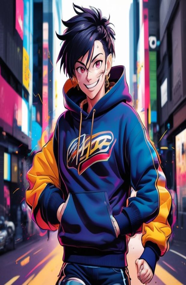 Anime Guy With Hoodie Wallpaper