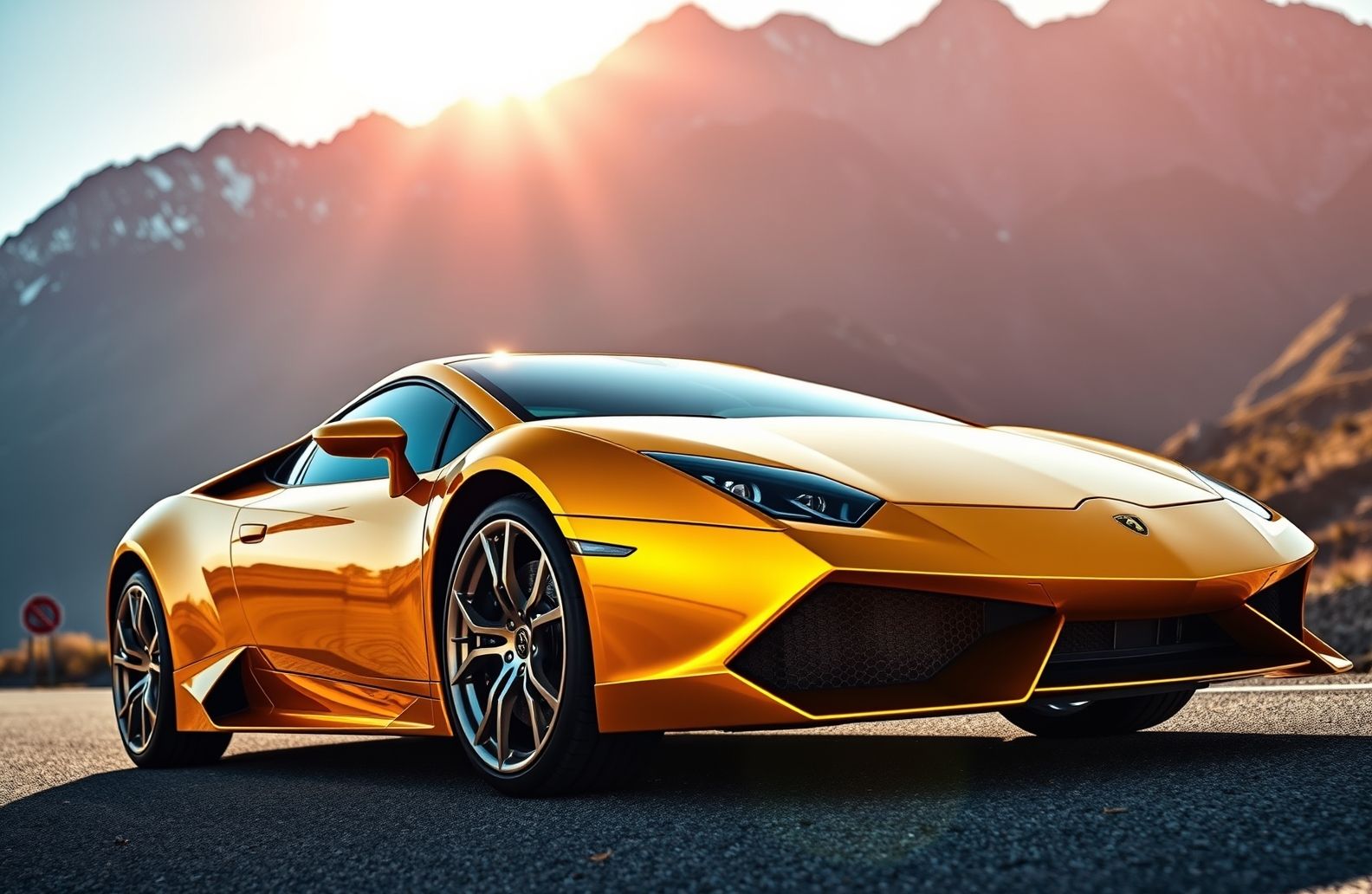 Gold Lamborghini Wallpaper
