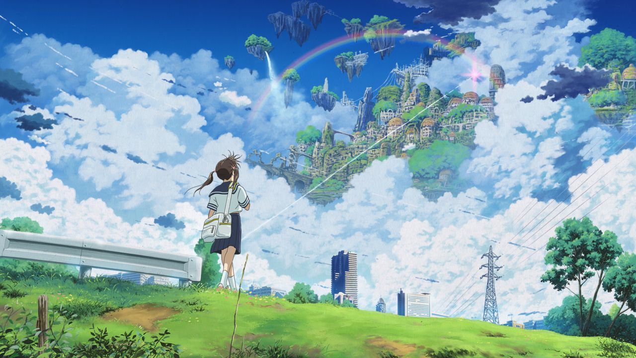 Blue Anime Scenery HD Wallpaper Id45756