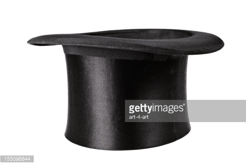 Retro Top Hat On White Background Stock Photo Getty Images