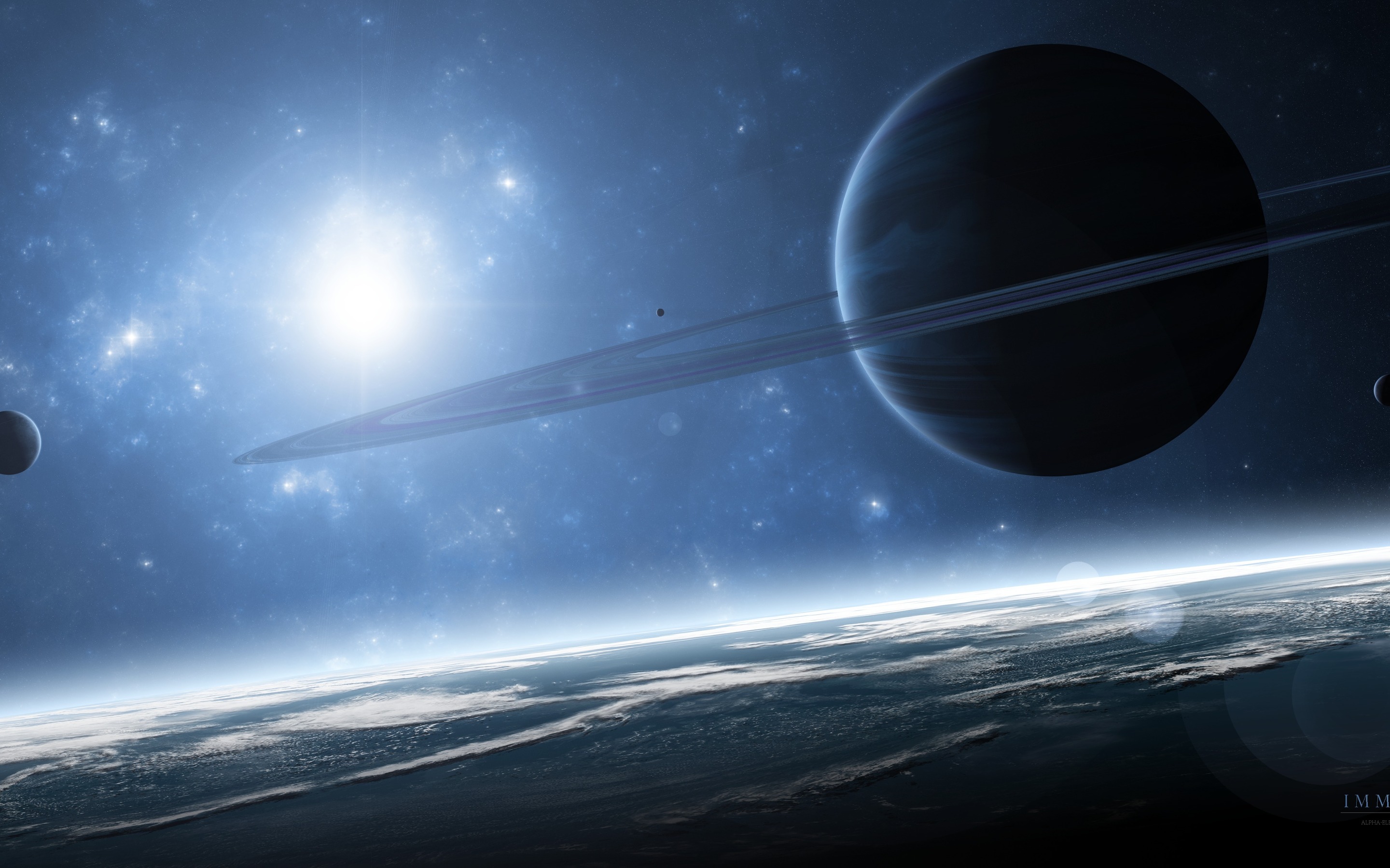 Planetary Ring Computer Wallpapers Desktop Backgrounds