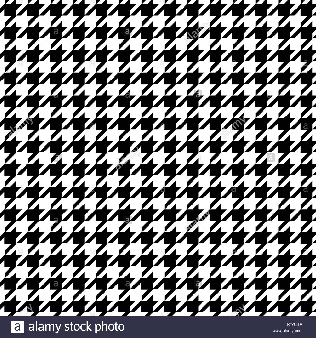 Seamless Background Image Of Black And White Houndstooth Check