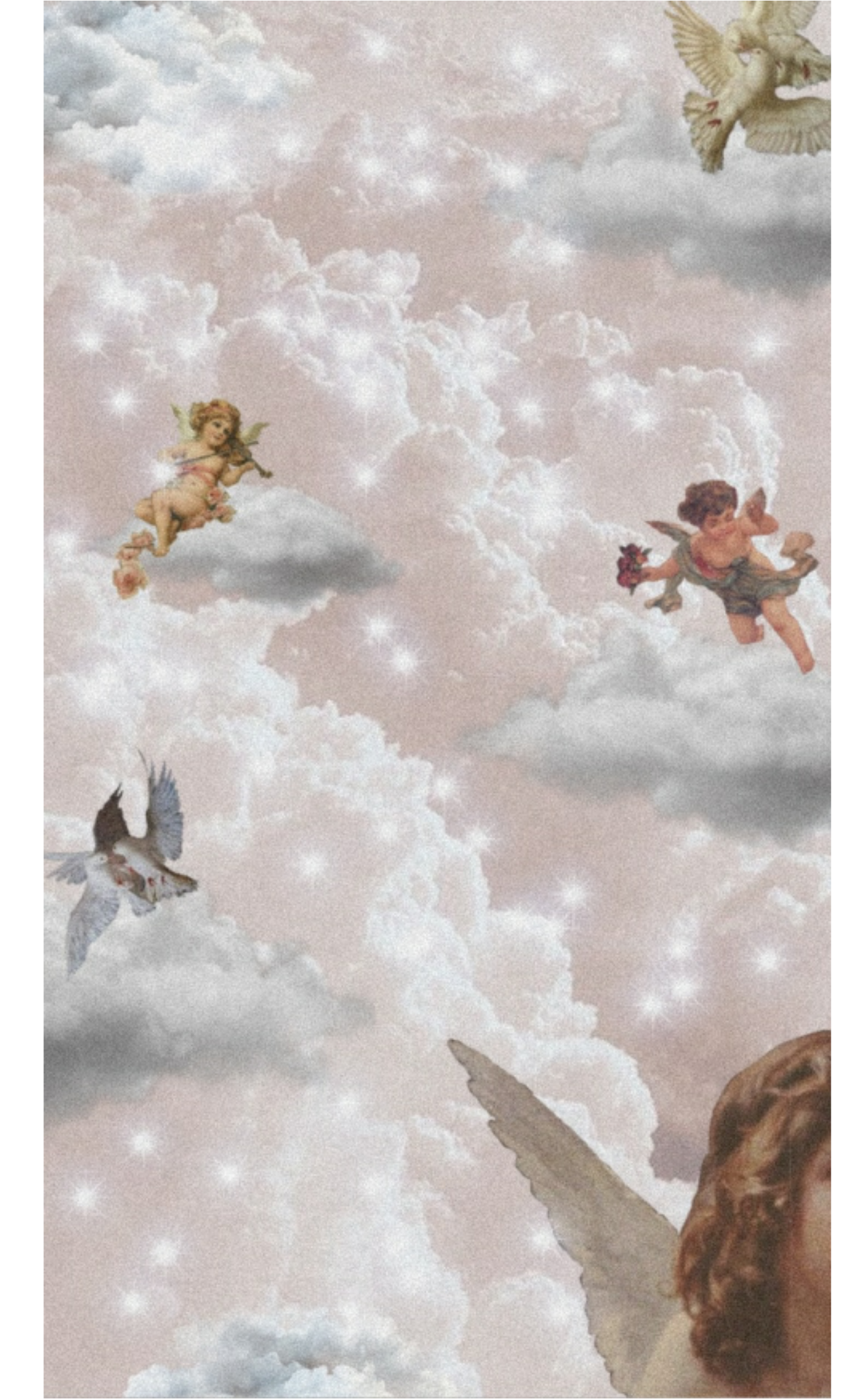 Renaissance Background Angels Sticker By Duda