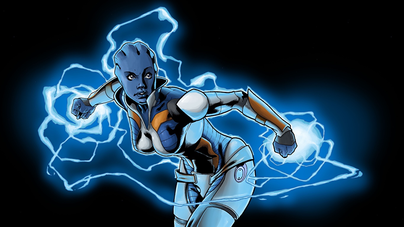 Image Liara Mass Effect Magic Aliens Fan Art T Soni Girls