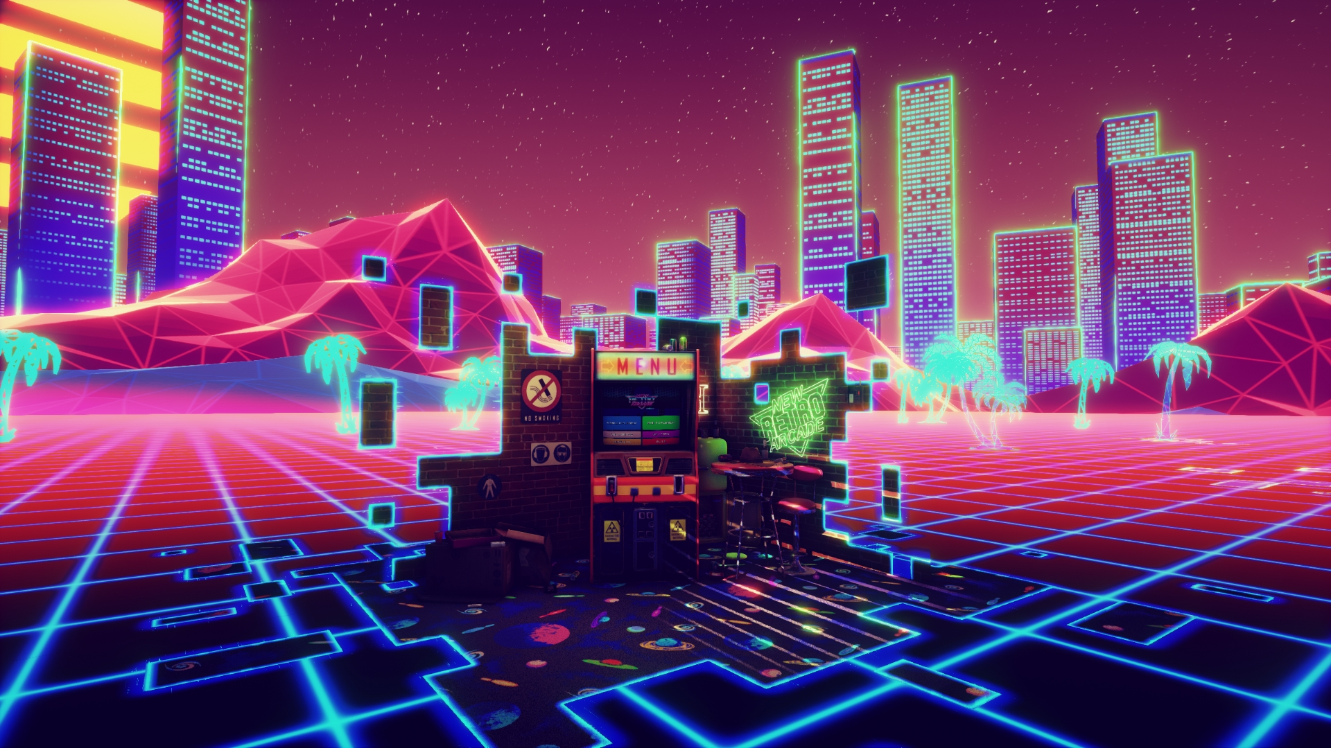 Retro Arcade Neon Nights
