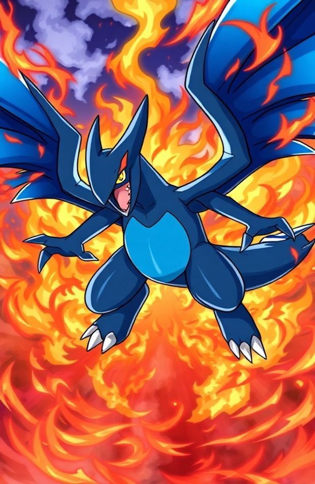 Pokemon Mega Charizard X Wallpaper