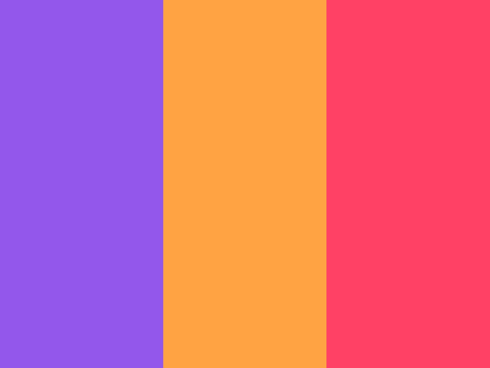 Navy Purple Neon Carrot and Neon Fuchsia solid three color background