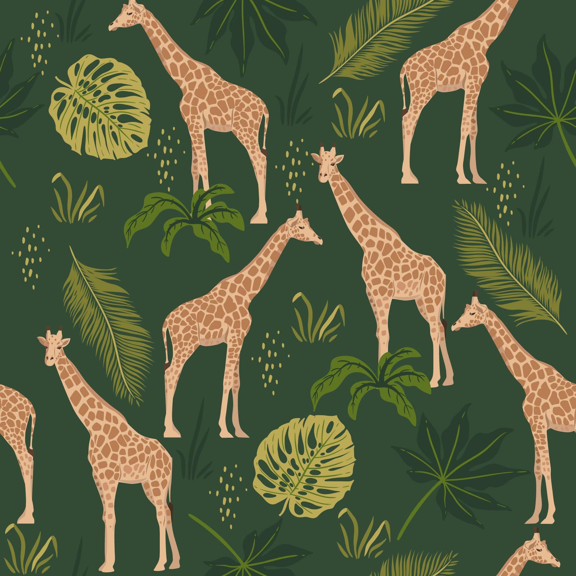 Giraffe Wallpaper Peel And Stick Or Non Pasted